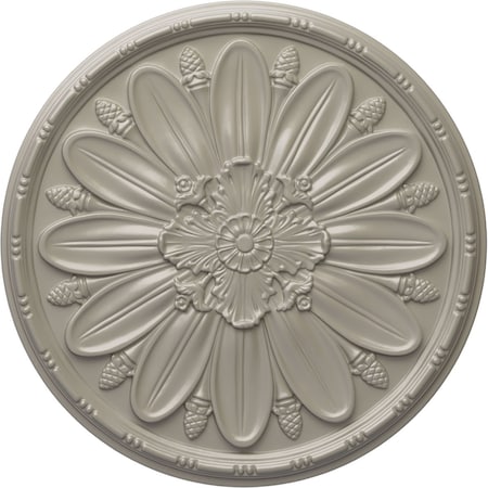 Ekena Millwork Fairfax Ceiling Medallion, Hand-Painted Pearl White, 29 7/8"OD x 1 3/8"P CM29FAPWS